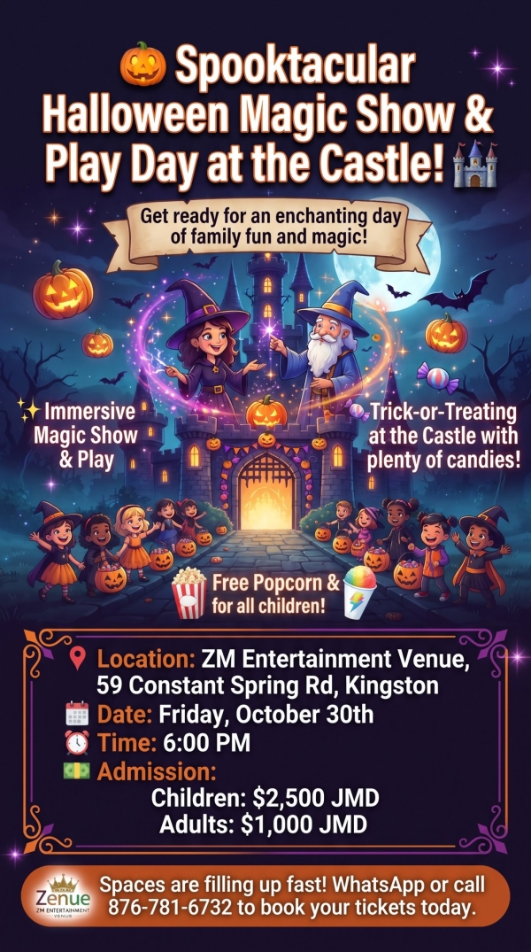 Spooktacular Halloween Immersive Magic Show and. Play day at the castle